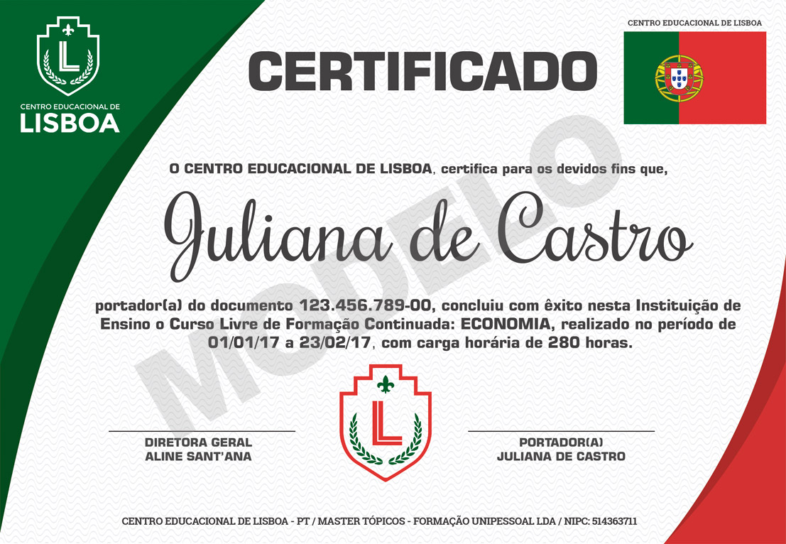 Certificado Portugal